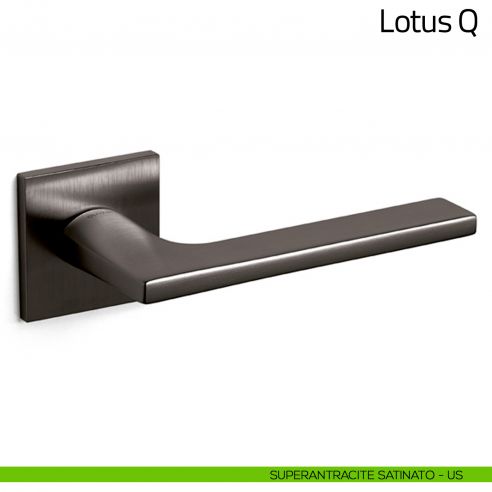 Maniglia per porta Lotus Q Olivari bassa superantracite satinato
