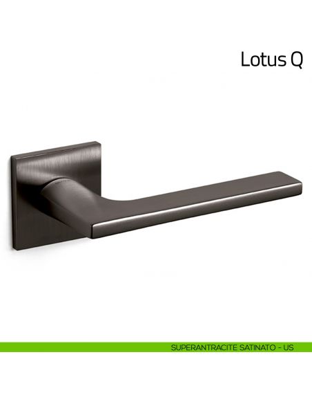 Maniglia per porta Lotus Q Olivari bassa superantracite satinato