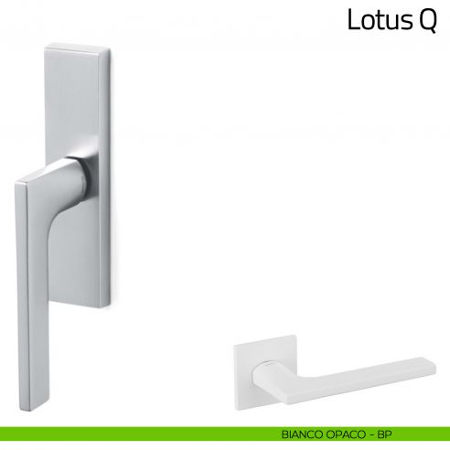 Maniglia per finestra cremonese Lotus Q Olivari bianco opaco