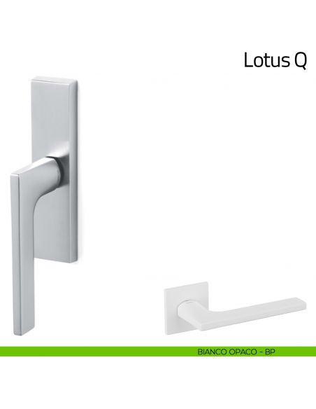 Maniglia per finestra cremonese Lotus Q Olivari bianco opaco
