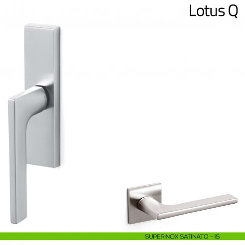 Maniglia per finestra cremonese Lotus Q Olivari superinox satinato