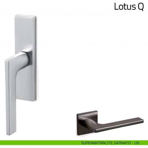 Maniglia per finestra cremonese Lotus Q Olivari superantracite satinato