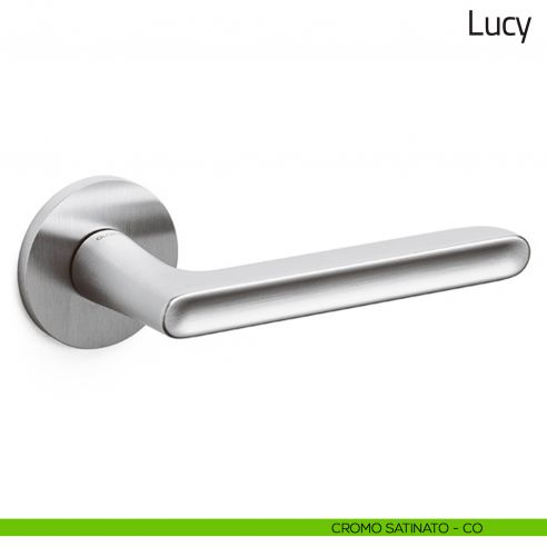 Maniglia per porta Lucy Olivari bassa cromo satinato