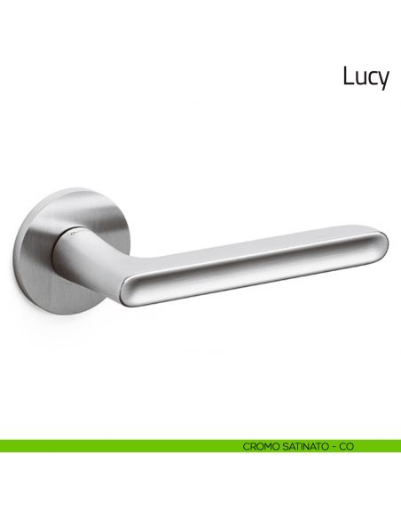 Maniglia per porta Lucy Olivari bassa cromo satinato