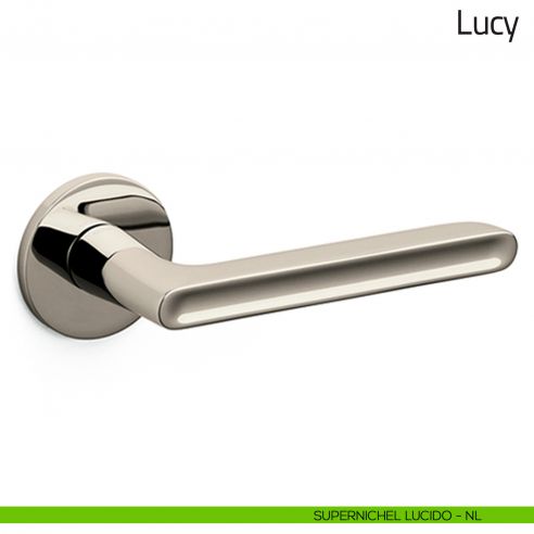 Maniglia per porta Lucy Olivari bassa supernichel lucido