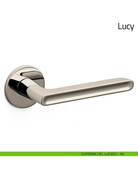 Maniglia per porta Lucy Olivari bassa supernichel lucido