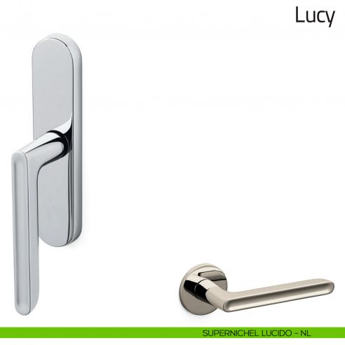 Maniglia per finestra cremonese Lucy Olivari supernichel lucido
