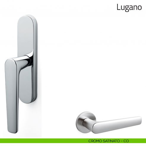 Maniglia per finestra cremonese Lugano Olivari cromo satinato