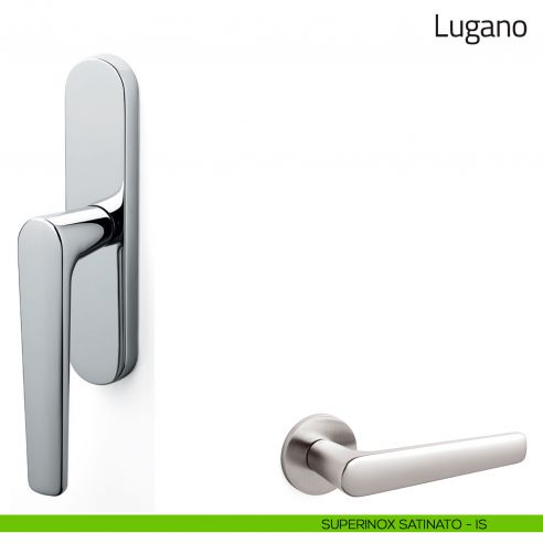 Maniglia per finestra cremonese Lugano Olivari superinox satinato