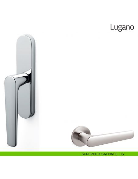 Maniglia per finestra cremonese Lugano Olivari superinox satinato