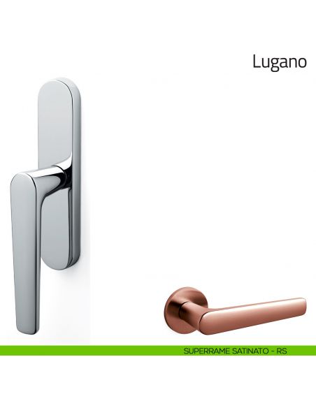 Maniglia per finestra cremonese Lugano Olivari superrame satinato