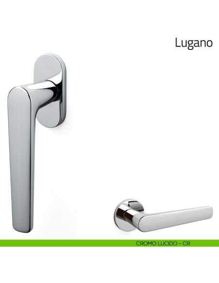 Maniglia per finestra martellina DK Lugano Olivari cromo lucido