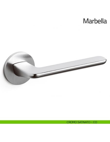 Maniglia per porta Marbella Olivari bassa cromo satinato
