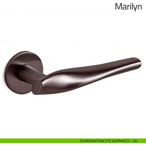 Maniglia per porta Marilyn Olivari bassa superantracite satinato