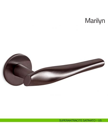 Maniglia per porta Marilyn Olivari bassa superantracite satinato