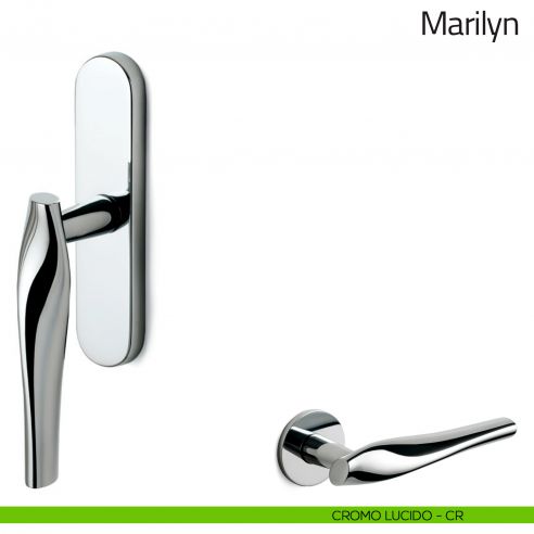 Maniglia per finestra cremonese Marilyn Olivari cromo lucido