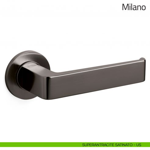 Maniglia per porta Milano Olivari superantracite satinato