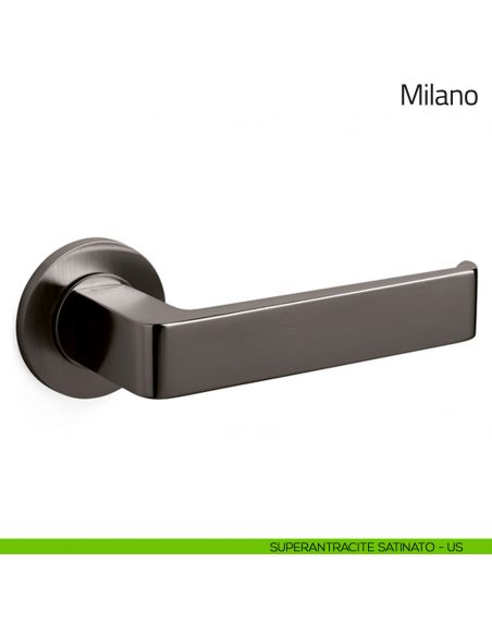 Maniglia per porta Milano Olivari superantracite satinato