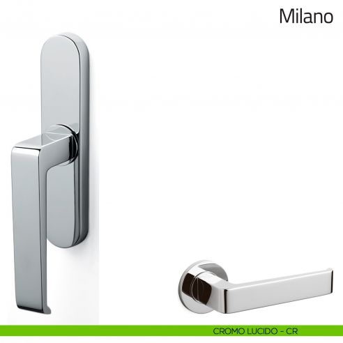 Maniglia per finestra cremonese Milano Olivari cromo lucido