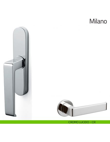 Maniglia per finestra cremonese Milano Olivari cromo lucido