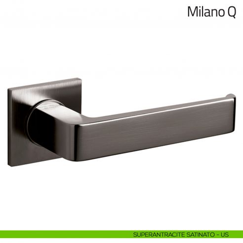 Maniglia per porta Milano Q Olivari superantracite satinato