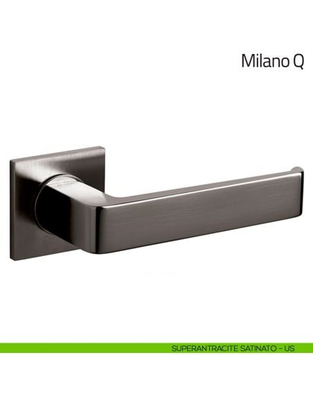 Maniglia per porta Milano Q Olivari superantracite satinato