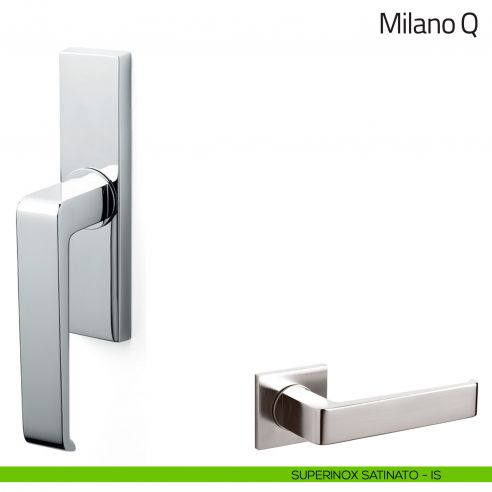 Maniglia per finestra cremonese Milano Q Olivari superinox satinato