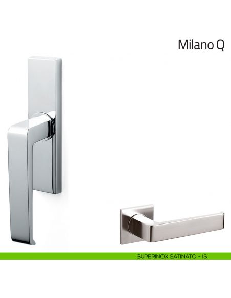 Maniglia per finestra cremonese Milano Q Olivari superinox satinato