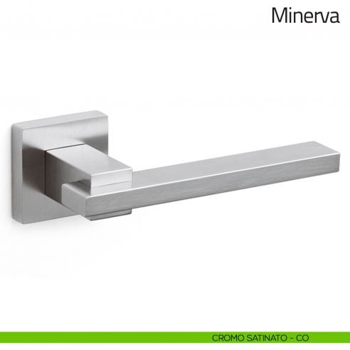 Maniglia per porta Minerva Olivari cromo satinato