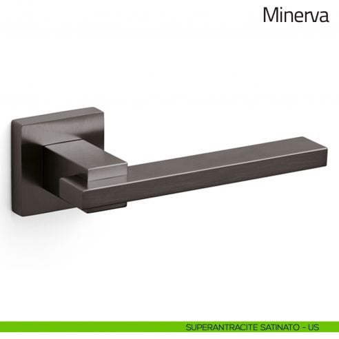 Maniglia per porta Minerva Olivari superantracite satinato