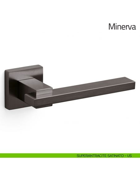 Maniglia per porta Minerva Olivari superantracite satinato