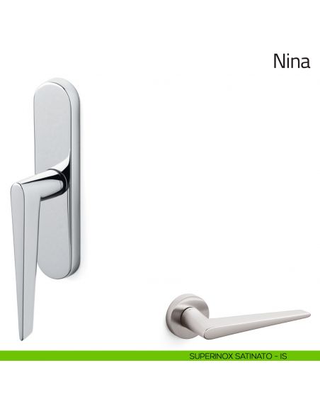 Maniglia per finestra cremonese Nina Olivari superinox satinato