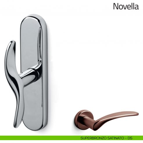Maniglia per finestra cremonese Novella Olivari superbronzo satinato