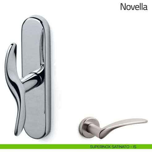 Maniglia per finestra cremonese Novella Olivari superinox satinato