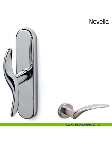 Maniglia per finestra cremonese Novella Olivari superinox satinato
