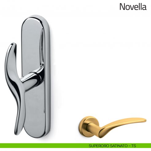 Maniglia per finestra cremonese Novella Olivari superoro satinato