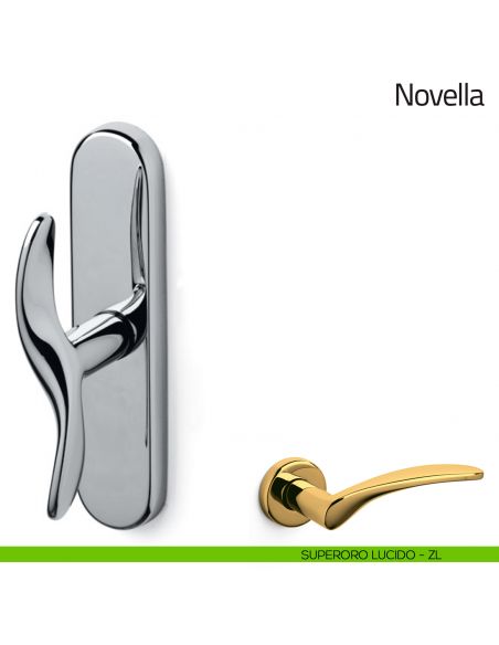 Maniglia per finestra cremonese Novella Olivari superoro lucido