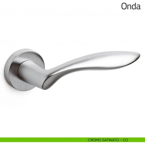 Maniglia per porta Onda Olivari cromo satinato