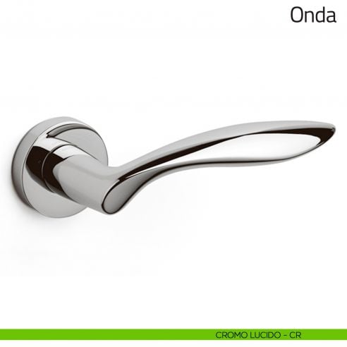 Maniglia per porta Onda Olivari cromo lucido
