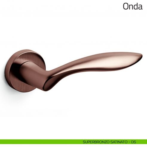 Maniglia per porta Onda Olivari superbronzo satinato