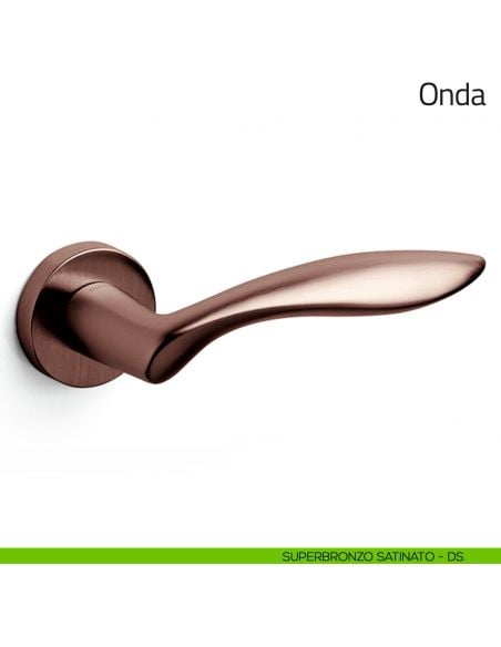Maniglia per porta Onda Olivari superbronzo satinato