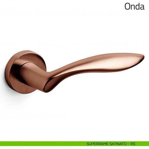 Maniglia per porta Onda Olivari superrame satinato