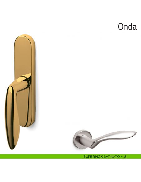 Maniglia per finestra cremonese Onda Olivari superinox satinato