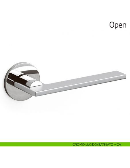 Maniglia per porta Open Olivari cromo lucido/satinato