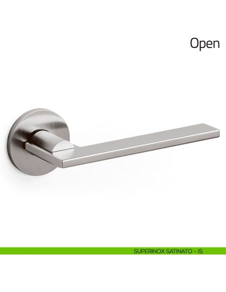 Maniglia per porta Open Olivari superinox satinato