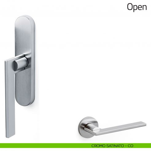 Maniglia per finestra cremonese Open Olivari cromo satinato
