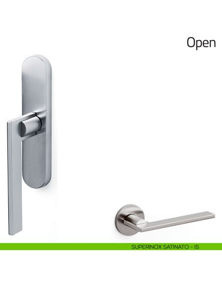 Maniglia per finestra cremonese Open Olivari superinox satinato