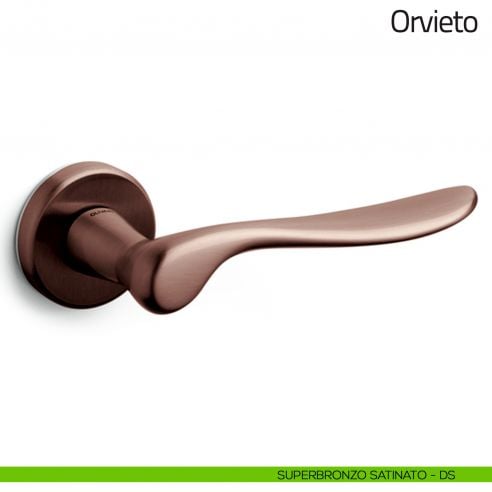 Maniglia per porta Orvieto Olivari superbronzo satinato