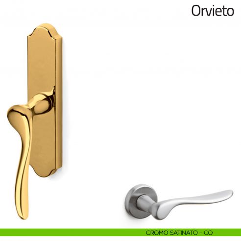 Maniglia per finestra cremonese Orvieto Olivari cromo satinato