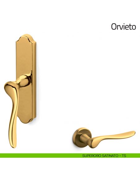 Maniglia per finestra cremonese Orvieto Olivari superoro satinato
